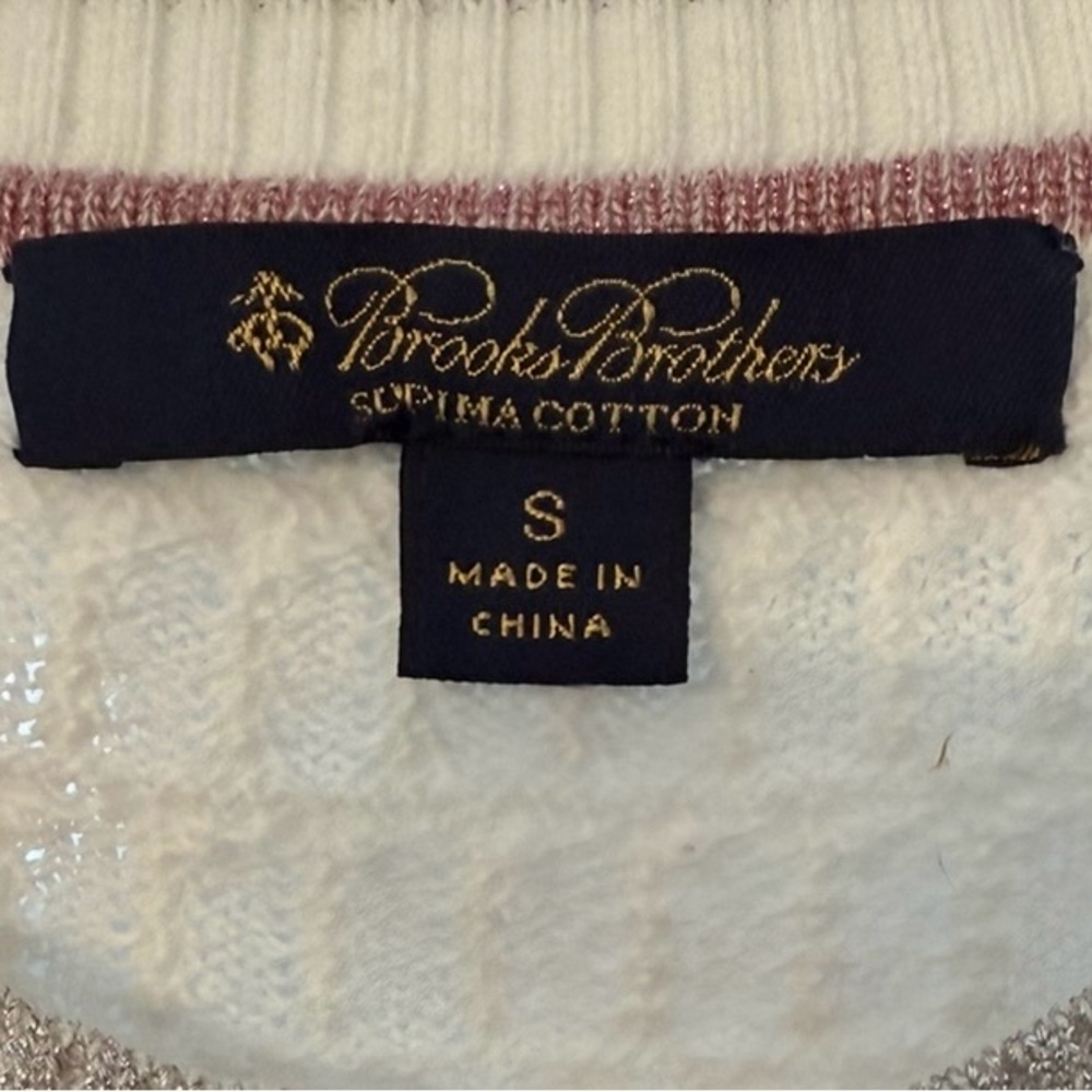Women's cotton Cream Cardigan Sweater - Picture 3 of 10